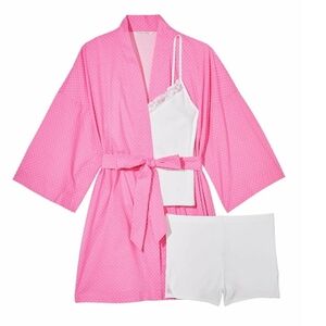 Victoria Secret 3 Piece Pajama Set Size Medium NWT